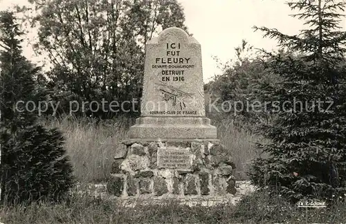 AK / Ansichtskarte Verdun_Meuse Champs de Bataille Monument de Fleury Verdun Meuse