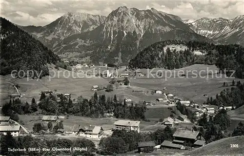 AK / Ansichtskarte Tiefenbach_Oberstdorf Panorama Tiefenbach_Oberstdorf