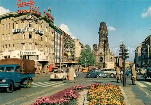 AK / Ansichtskarte Berlin Kurfuerstendamm Kaiser Wilhelm Gedaechtnis Kirche Berlin