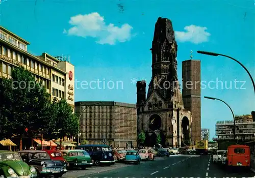 AK / Ansichtskarte Berlin Kurfuerstendamm Kaiser Wilhelm Gedaechtnis Kirche Berlin