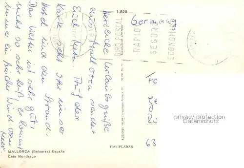 AK / Ansichtskarte Cala_Mondrago Strand Segelboot 