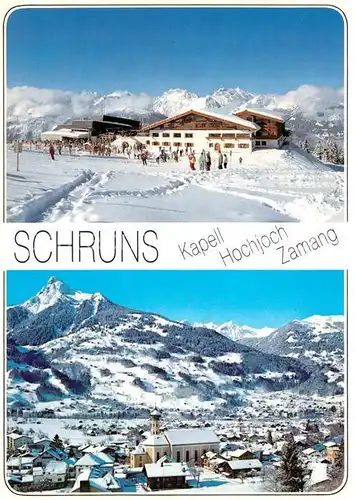 AK / Ansichtskarte Schruns_Tschagguns Kapell Hochjoch Zamang Winter 
