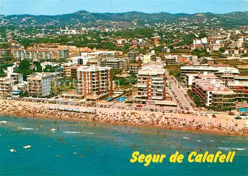 AK / Ansichtskarte Calafell Fliegeraufnahme Costa Dorada Strand Calafell