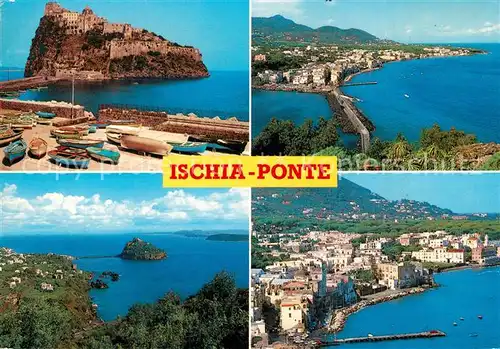 AK / Ansichtskarte Ponte_Ischia Bootsanlegestelle Fliegeraufnahme Ponte Ischia