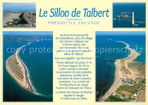 AK / Ansichtskarte Lezardrieux Le Sillon de Talbert Phare presqu il vue aerienne Lezardrieux