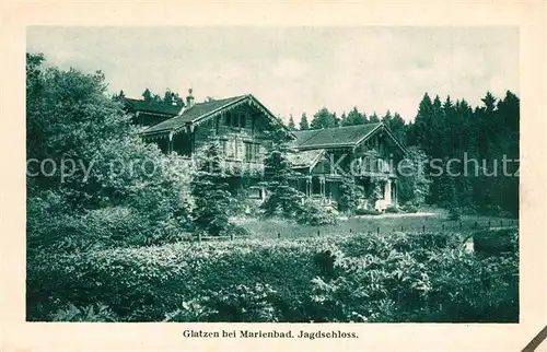 AK / Ansichtskarte Glatzen_Marienbad_Tschechien Jagdschloss Glatzen_Marienbad