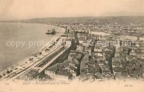 AK / Ansichtskarte Nice_Alpes_Maritimes Vue generale prise du Chateau Nice_Alpes_Maritimes