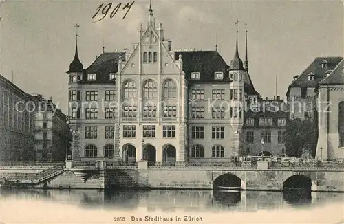 AK / Ansichtskarte Zuerich_ZH Stadthaus Zuerich_ZH