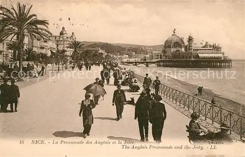 AK / Ansichtskarte Nice_Alpes_Maritimes Promenade des Anglais et la Jetee Nice_Alpes_Maritimes