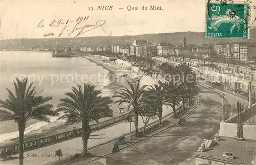 AK / Ansichtskarte Nice_Alpes_Maritimes Quai du Midi Nice_Alpes_Maritimes