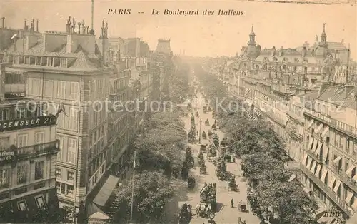 AK / Ansichtskarte Paris Boulevard des Italiens Paris