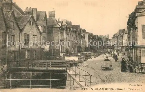 AK / Ansichtskarte Amiens Rue du Don vieille ville Amiens