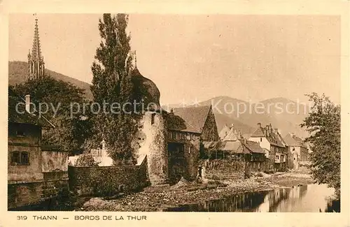 AK / Ansichtskarte Thann_Haut_Rhin_Elsass Bords de la Thur Collection l Alsace Thann_Haut_Rhin_Elsass