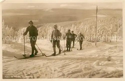 AK / Ansichtskarte Ski Langlauf Harz Wintersport  