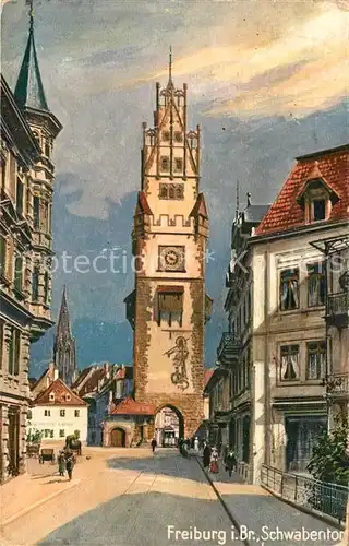 AK / Ansichtskarte Verlag_Wiedemann_WIRO_Nr. 1986 B Freiburg im Breisgau Schwabentor  