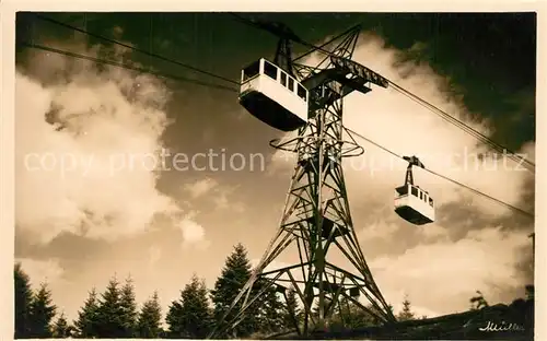 AK / Ansichtskarte Seilbahn Schauinsland Freiburg  Seilbahn