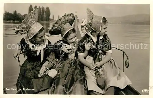 AK / Ansichtskarte Trachten Bodensee Kinder M?dchen  
