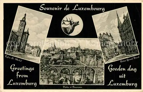 AK / Ansichtskarte Luxembourg_Luxemburg Eglise St. Michel Palais Grand Ducal Luxembourg Luxemburg
