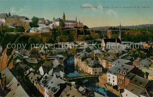 AK / Ansichtskarte Luxembourg_Luxemburg Grund vu de la Caserne du St. Esprit Luxembourg Luxemburg