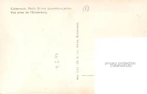 AK / Ansichtskarte Echternach Vue prise de l`Ernzerberg Echternach