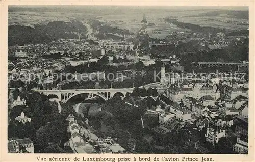 AK / Ansichtskarte Luxembourg_Luxemburg Fliegeraufnahme  Luxembourg Luxemburg