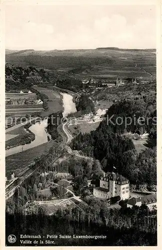 AK / Ansichtskarte Echternach Fliegeraufnahme Petite Suisse  Echternach