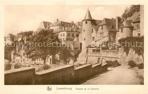 AK / Ansichtskarte Luxembourg_Luxemburg Chemin de la Corniche Luxembourg Luxemburg