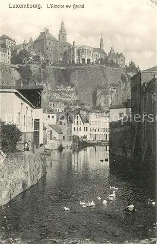 AK / Ansichtskarte Luxembourg_Luxemburg Alzette au Grund Luxembourg Luxemburg