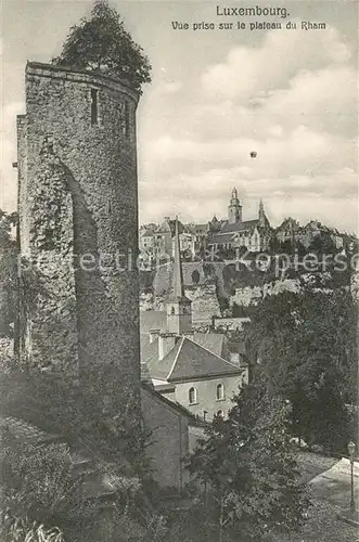 AK / Ansichtskarte Luxembourg_Luxemburg Vue prise sur le Plateau du Rham Luxembourg Luxemburg