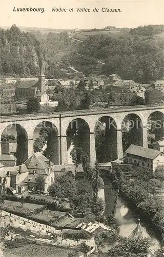 AK / Ansichtskarte Luxembourg_Luxemburg Viaduc et Vall?e de Clausen Luxembourg Luxemburg