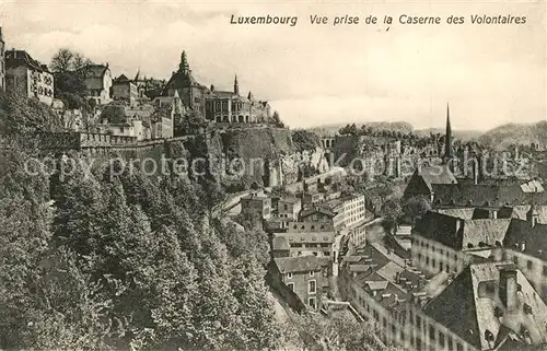 AK / Ansichtskarte Luxembourg_Luxemburg Vue prise de la Caserne des Volontaires Luxembourg Luxemburg