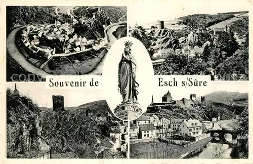 AK / Ansichtskarte Esch sur Sure Fliegeraufnahme Esch sur Sure