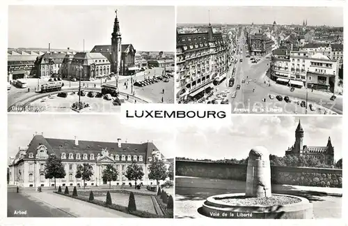 AK / Ansichtskarte Luxembourg_Luxemburg Gare Central Arbed Avenue de la Libert Luxembourg Luxemburg