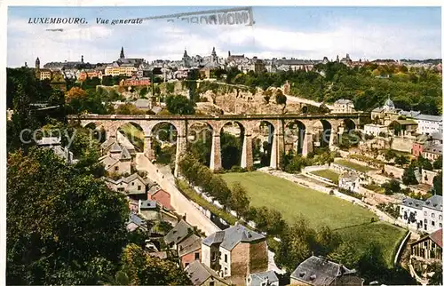 AK / Ansichtskarte Luxembourg_Luxemburg Vue generale Luxembourg Luxemburg