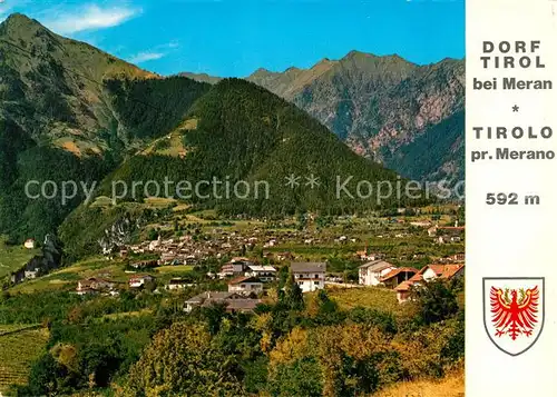 AK / Ansichtskarte Dorf_Tirol Panorama Dorf_Tirol
