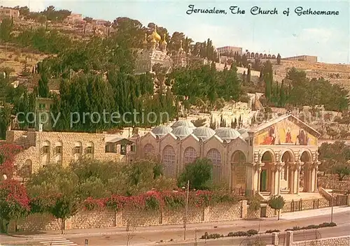 AK / Ansichtskarte Jerusalem_Yerushalayim The Church of Gethsemane Jerusalem_Yerushalayim