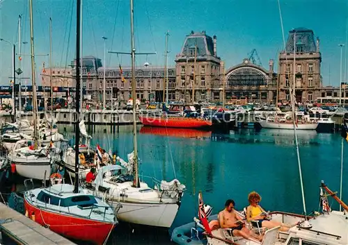 AK / Ansichtskarte Oostende_Ostende Hafen Bahnhof 