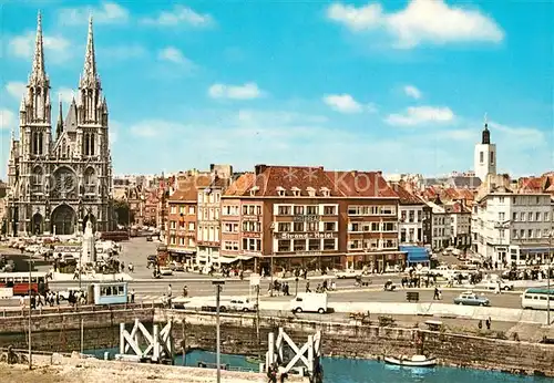 AK / Ansichtskarte Oostende_Ostende St Petrus en Pauluskerk Visserskaai 