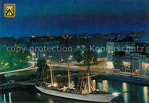 AK / Ansichtskarte Oostende_Ostende Mercator bei Nacht 