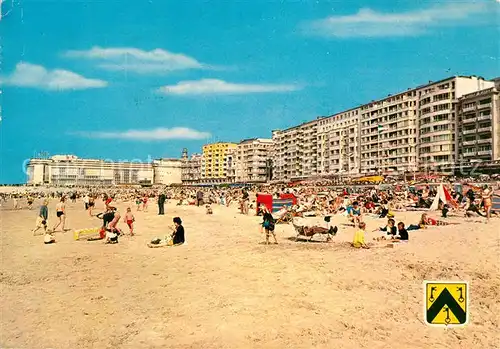 AK / Ansichtskarte Oostende_Ostende Dijk strand en Kursaal 