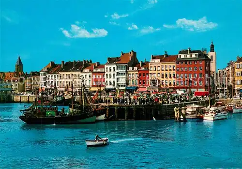 AK / Ansichtskarte Oostende_Ostende Vissershaven en kaai 