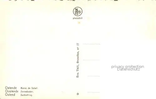 AK / Ansichtskarte Oostende_Ostende Strandpartie 
