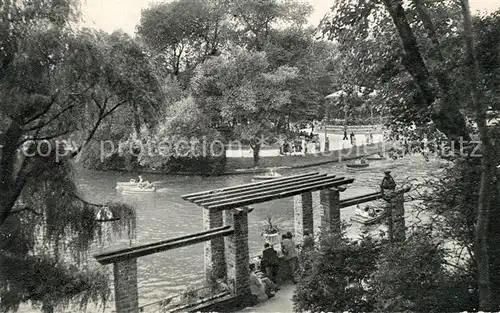 AK / Ansichtskarte Oostende_Ostende Leopoldpark Kleine Boote 