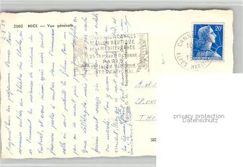 AK / Ansichtskarte Nice_Alpes_Maritimes Vue generale Nice_Alpes_Maritimes
