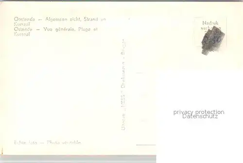AK / Ansichtskarte Oostende_Ostende Strand Kursaal 