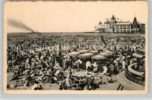 AK / Ansichtskarte Oostende_Ostende Strand Kursaal 