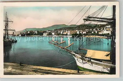 AK / Ansichtskarte Bastia Panorama sur la Ville vu du Port Bastia