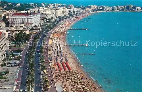 AK / Ansichtskarte Cannes_Alpes Maritimes Vue aerienne de la Plage et la Nouvelle Croisette Cannes Alpes Maritimes