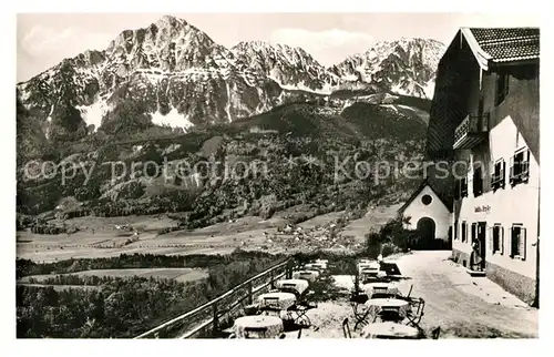 AK / Ansichtskarte Hoegl_Piding Strobl Alm mit Staufen und Zwiesel Hoegl Piding