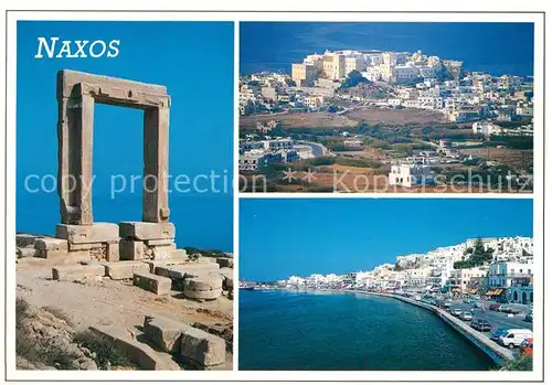 AK / Ansichtskarte Naxos Tempelruine Panorama Naxos